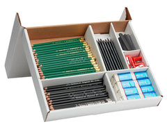 PENCIL DRAWING GRAPHITE GENERALS CLASSROOM PACK ASST HARDNESS SET OF 184