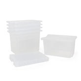 Monarch 5x 40L extra strong storage box and lid set - Clear