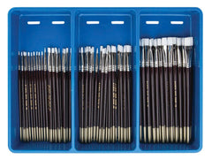 BRUSH CLSSRM WHITE TAKLON FLAT SET OF 72