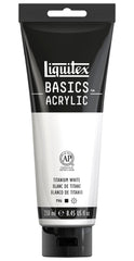 PAINT ACRYLIC LIQUITEX BASICS TITANIUM WHITE 8.45 OZ