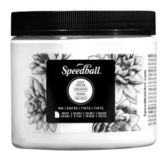 INK WATER SOLUBLE BLOCK PRINTING PINT PLATINUM WHITE