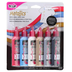 PAINT TULIP 3D FABRIC PNT MTLLC SET OF 6