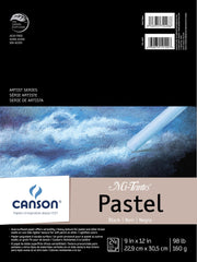PAD CANSON MI TIENTES 9X12 IN BLACK 98 LB 24 SHTS