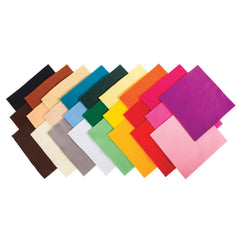 Felt Square 22Cm Ast-Col Pk50