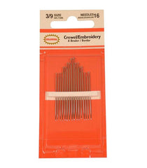 NEEDLE EMBROIDERY/CREWEL ASSORTED SET OF 16