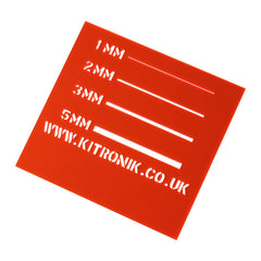 Orange/ Red Fluorescent Value Acrylic Sheet 3mm x 600mm x 400mm