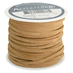 LEATHER SUEDE LACING 25 YARD BEIGE