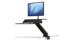 FELLOWES LOTUS RT SIT & STAND WORKSTATION (FOR SINGLE MONITIOR) - GREY / BLACK