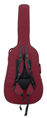 Tom & Will double bass gig bag 3/4 size - Burgundy with grey interior