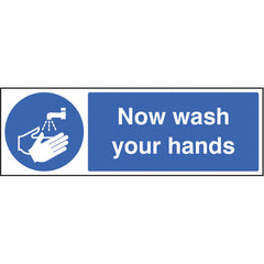Sign Wash Your Hands S/A 300X100Mm