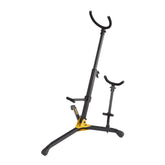 Hercules baritone saxophone stand with alto / tenor saxophone peg