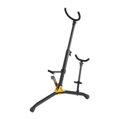 Hercules baritone saxophone stand with alto / tenor saxophone peg