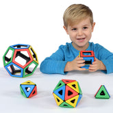 Magnetic Polydron Platonic Solids Set