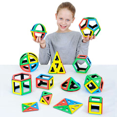 Magnetic Polydron Mathematics Set