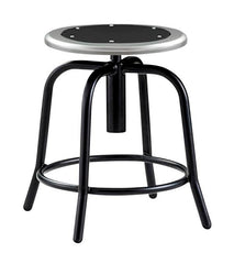 STOOL - NPS - DESIGNER SERIES STOOL - STEEL HARDBOARD SEAT - 18-25 IN ADJUSTABLE HEIGHT - SPECIFY FRAME COLOR - SPECIFY SEAT COLOR