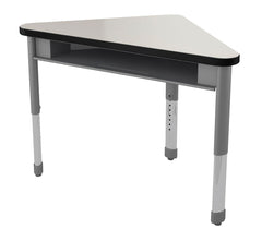 DESK - CLASSROOM SELECT - CONCORD - TRIANGLE - 41 W X 23-1/2 D - LAMINATE - LOCKEDGE - SPECIFY TOP COLOR - SPECIFY EDGE COLOR - BOOKBOX