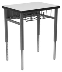 DESK - CLASSROOM SELECT - ADVOCATE SERIES DESK - 4-LEG SINGLE STUDENT - 26 W X 20 D - MARKERBOARD - LOCKEDGE - SPECIFY TOP COLOR - SPECIFY EDGE COLOR - BOOKBOX - SPECIFY BOOKBOX TYPE