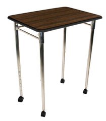DESK - CLASSROOM SELECT - CONTEMPORARY COLLABORATION - RECTANGLE 26 W X 20 D - 22-33 INCH ADJUSTABLE HEIGHT - LAMINATE - PAINTED - SPECIFY TOP COLOR - SPECIFY EDGE COLOR - NONE - CASTER