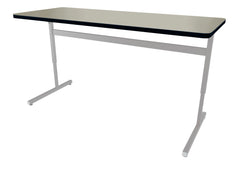 DESK - CLASSROOM SELECT - ADVOCATE SERIES DESK - PEDESTAL LEG TWO STUDENT - 60 W X 24 D IN - LAMINATE - LOCKEDGE - SPECIFY TOP COLOR - SPECIFY EDGE COLOR - NONE