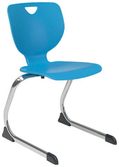 CHAIR - CLASSROOM SELECT - INSPO CANTILEVER CHAIR - 14 IN - SPECIFY SEAT AND BACK COLOR - ELLIPTICAL - SPECIFY FRAME COLOR - SPECIFY GLIDE/CASTER TYPE - CHROME