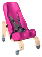 SPECIAL TOMATO - SOFT-TOUCH SITTER WITH MOBILE BASE - SPECIFY PRODUCT DIMENSIONS - SIZE 1 - SPECIFY SEAT COLOR