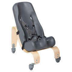 SPECIAL TOMATO - SOFT-TOUCH SITTER WITH MOBILE BASE - SPECIFY PRODUCT DIMENSIONS - SIZE 2 - SPECIFY SEAT COLOR