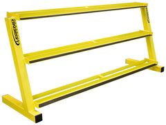 LEGEND FITNESS - THREE TIER HEX HEAD DUMBBELL RACK - 86 IN X 24 IN X 38 IN - SPECIFY FRAME COLOR
