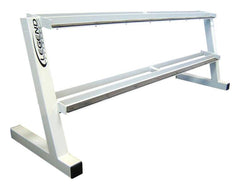 LEGEND FITNESS - TWO TIER HEX HEAD DUMBBELL LONG RACK - 86 IN X 24 IN X 32 IN - SPECIFY FRAME COLOR