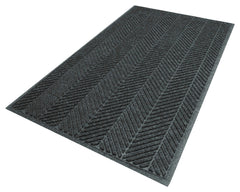 FLOOR MAT - WATERHOG MAX HERRINGBONE MAT WITH FASHION BORDER - UNIVERSAL CLEAT BACKING - 4X8 FT - SPECIFY COLOR