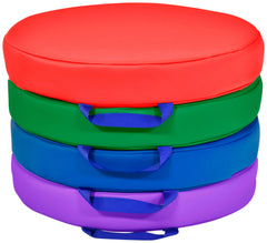 CHILDCRAFT - CUSHIONS - ROUND - SET OF 4 - 15 W X 15 D X 2-1/2 H IN - SPECIFY COLOR