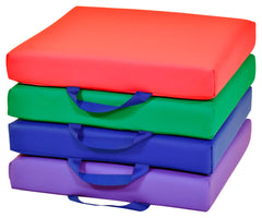 CHILDCRAFT - CUSHIONS - SQUARE - SET OF 4 - 15 W X 15 D X 2-1/2 H IN - SPECIFY COLOR