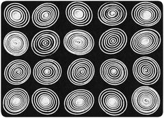 FLAGSHIP CARPETS - CIRCLES - RECTANGLE - 6 FT X 8 FT 4 IN - SPECIFY NUMBER OF SEATS - SPECIFY COLOR