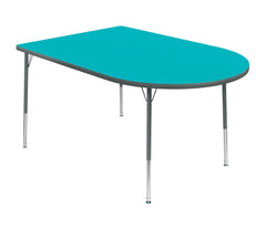 TABLE - CLASSROOM SELECT - MEDIA ACTIVITY TABLE - 72 X 48 - SPECIFY PRODUCT HEIGHT - LAMINATE - T-MOLD - SPECIFY TOP COLOR - SPECIFY EDGE COLOR - SPECIFY LEG COLOR - STANDARD