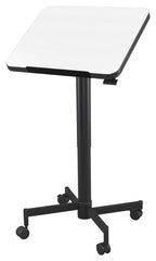 LECTERN - CLASSROOM SELECT - TILT-N-NEST - 20W X 24D X 29-44-1/2H - BLACK FRAME - ADJUSTABLE HEIGHT FRAME - PENCIL EDGE - SPECIFY TOP COLOR - SPECIFY EDGE COLOR - LOCKEDGE - MARKERBOARD