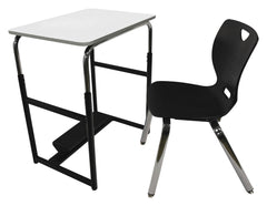 DESK - CLASSROOM SELECT - ROYAL SEATING 1600 SWITCH SIT OR STAND DESK - 26 W X 20 D - MARKERBOARD - LOCKEDGE - SPECIFY TOP COLOR - SPECIFY EDGE COLOR - NO