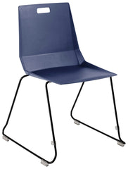 CHAIR STACKING - NPS LUVRAFLEX SERIES POLY SEAT/BACK STACKING CHAIR - SPECIFY COLOR