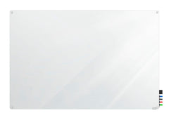 MARKERBOARD - GHENT - HARMONY MAGNETIC GLASSBOARD W/ STANDOFFS - RADIUS CORNERS - 3 H X 4 W FT - SPECIFY BOARD COLOR