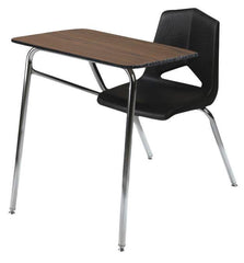 DESK - CLASSROOM SELECT - ROYAL SEATING 1400 4-LEG COMBO - 18 X 24 IN - LAMINATE - PAINTED - BLACK - SPECIFY SEAT AND BACK COLOR - SPECIFY TOP COLOR - SPECIFY EDGE COLOR