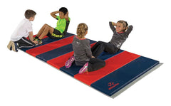 FLAGHOUSE - KIDNASTICS 1-3/8 INCH THICK CROSS-LINK POLYETHYLENE FOLDING MAT - 4 FT X 8 FT - SPECIFY MAT COLOR 1 - SPECIFY MAT COLOR 2