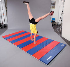 FLAGHOUSE - DELUXE 1-3/8 INCH THICK CROSS-LINK POLYETHYLENE CPSCIA MAT - 2 SIDE HOOK AND LOOP - 5 FT X 10 FT - SPECIFY MAT COLOR 1 - SPECIFY MAT COLOR 2