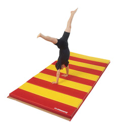 SPORTIME - DELUXE 2-3/8 INCH THICK FOAM INSTRUCTOR MAT - 4 SIDE HOOK AND LOOP - 6 FT X 12 FT - SPECIFY MAT COLOR 1 - SPECIFY MAT COLOR 2