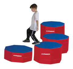 SPORTIME - WARRIOR FITNESS OCTA-POSTS - 30 X 18 IN - SPECIFY BASE COLOR - SPECIFY ACCENT COLOR