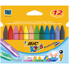Crayons Bic Plastidecor Tri Pk12