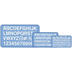 Stencil Lettering Helix 3Sizes Pk15