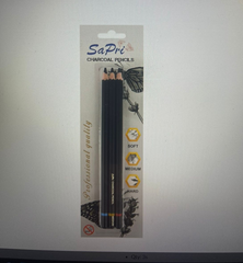 SAPRI CHARCOAL PENCILS 1X3 BRISTER PACK
