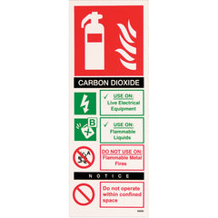 Sign Carbon Dioxide Ext.Sa 75X200Mm
