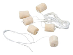 PITH BALL NATURAL W/STRING PK/6