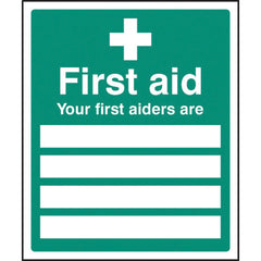 Sign First Aiders 250X300Mm