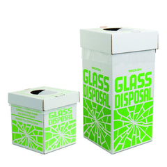 BOX - GLASS DISPOSAL - CARDBOARD FLOOR MODEL - PACK OF 6