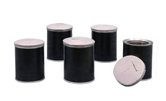 DISC-BLACK CAN W/LID 5/PK